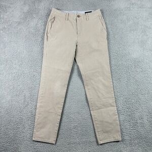 Bonobos Slim Taper Chino Pants Mens 28x28 Tan Khaki Stretch Cotton Casual